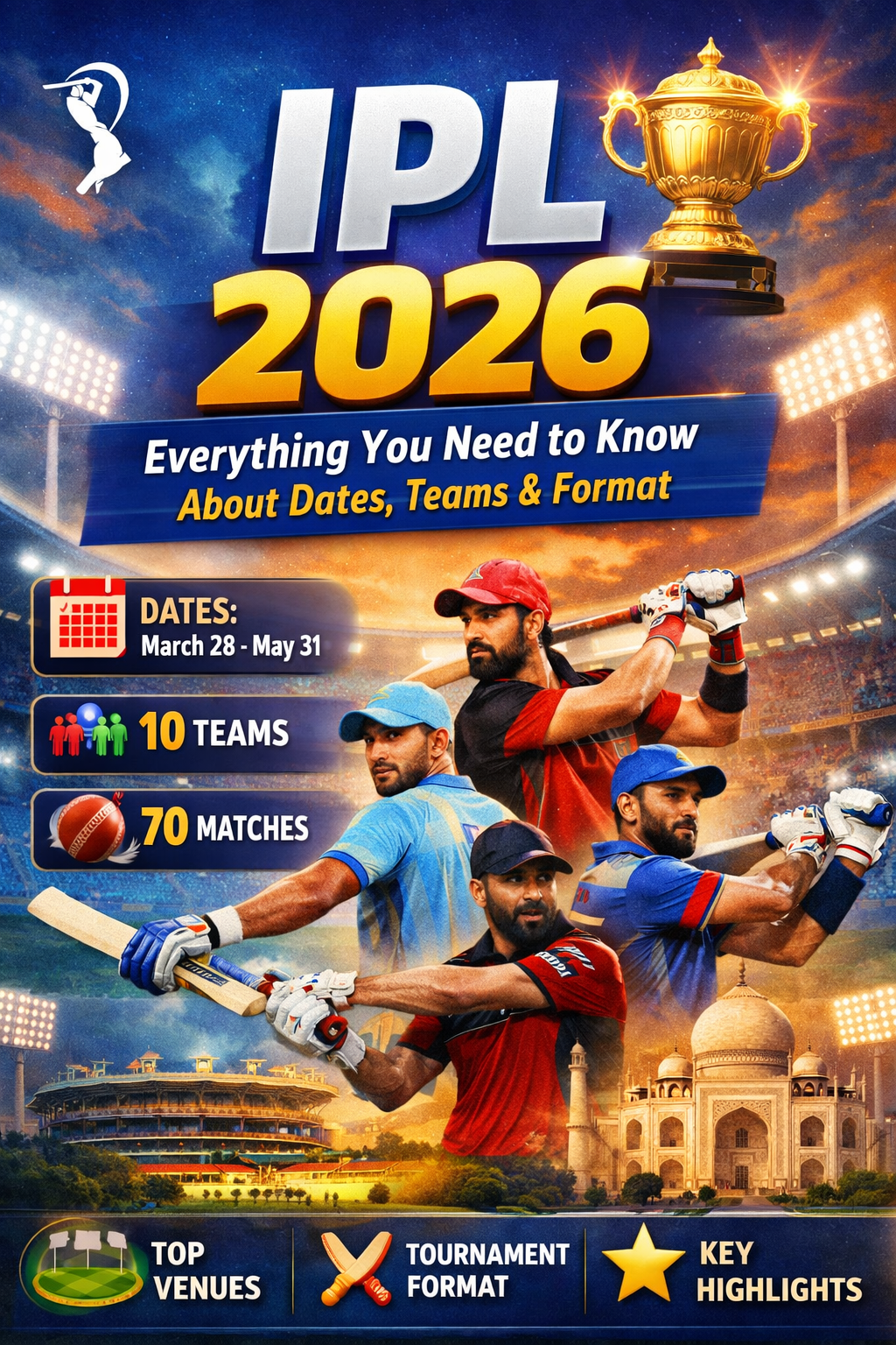 IPL 2026: Everything You Need to Know About Dates, Teams &amp; Format